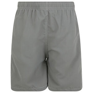 Boys Swim Trunks, Swimsuit Board Shorts, Elastic Bathing Suit, Gray